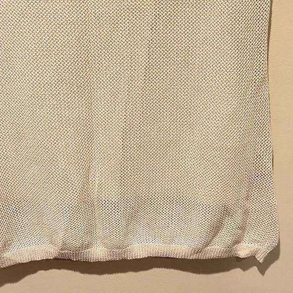 ❤️ NWT! CALVIN KLEIN SLEEVELESS SPARKLY SWEATER TOP W/  TANK TOP UNDERLAY - Picture 6 of 12